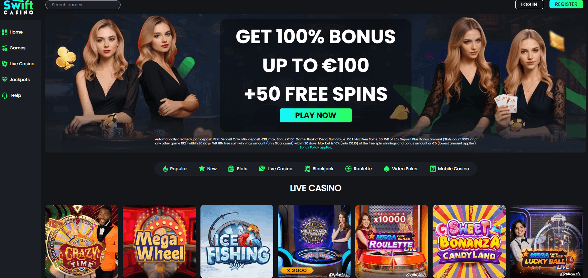 Swift Casino Screenshot 2